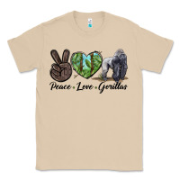 Mushroom Peace Love Gorillas Classic Tee - LillyAllenDesigns