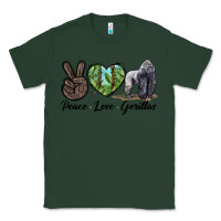 Sports Green Peace Love Gorillas Classic Tee - LillyAllenDesigns
