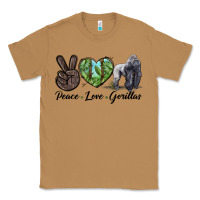 Toasted Coconut Peace Love Gorillas Classic Tee - LillyAllenDesigns