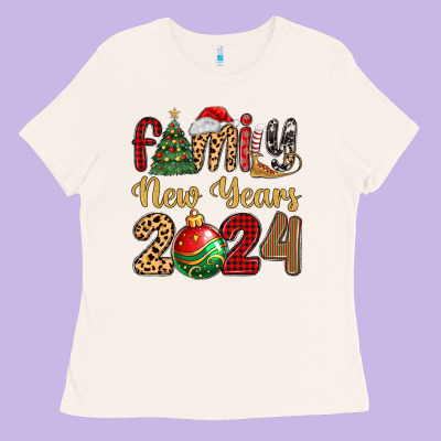 Family New Years 2024 Ladies Tee Designed By Maliassmallbusiness