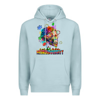 Blue Mist Embrace neurodiversity Premium Hoodie - FaDigitalArtStudio