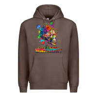Coffee Embrace neurodiversity Premium Hoodie - FaDigitalArtStudio