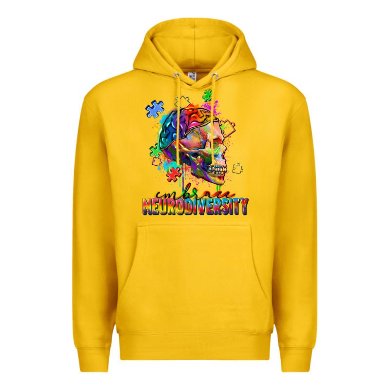 Embrace Neurodiversity Premium Hoodie by FaDigitalArtStudio | Teevron