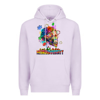 Lilac Embrace neurodiversity Premium Hoodie - FaDigitalArtStudio