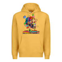 Mustard Embrace neurodiversity Premium Hoodie - FaDigitalArtStudio