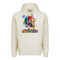 Oatmeal Heather Embrace neurodiversity Premium Hoodie - FaDigitalArtStudio