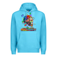 Ocean Blue Embrace neurodiversity Premium Hoodie - FaDigitalArtStudio