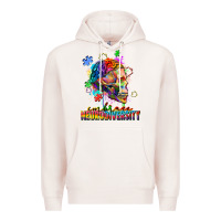 Pale Pink Embrace neurodiversity Premium Hoodie - FaDigitalArtStudio
