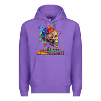 Purple Embrace neurodiversity Premium Hoodie - FaDigitalArtStudio