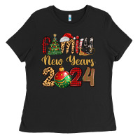 Black family new years 2024 Ladies Tee - MaliasSmallBusiness
