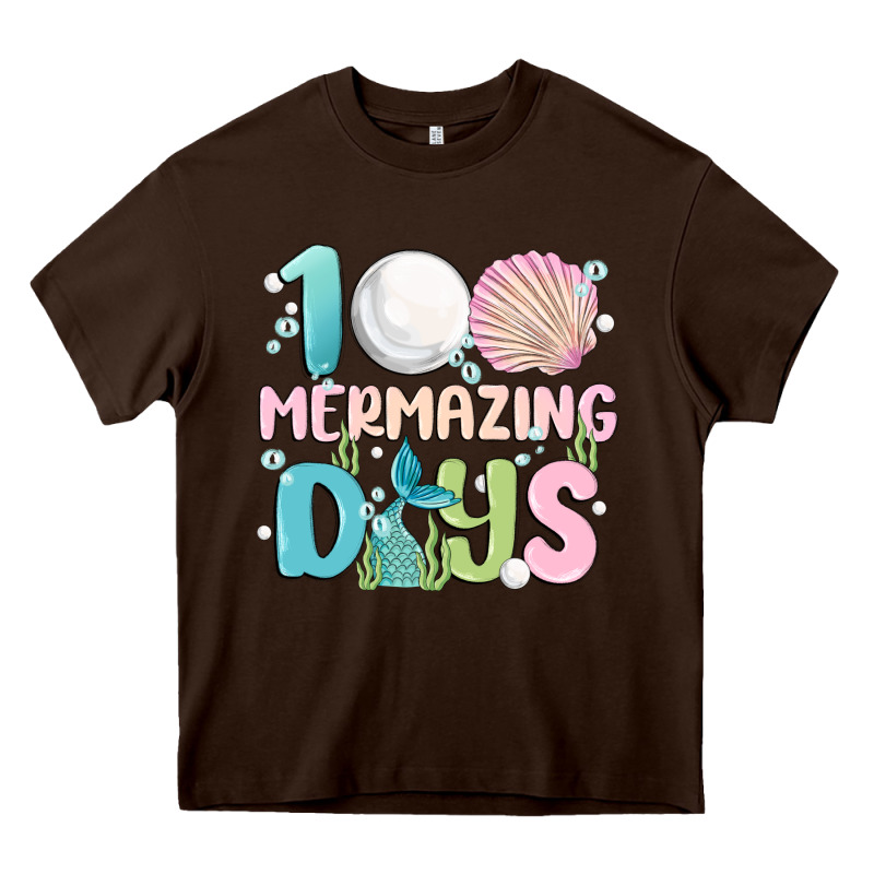 100 Mermazing Days Heavy Core Tee by MaliasSmallBusiness | Teevron