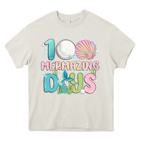 Cream 100 mermazing days Heavy Core Tee - MaliasSmallBusiness