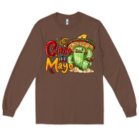Chestnut Cinco de mayo with cactus Long Sleeve Tee - NancyCooperArtShop