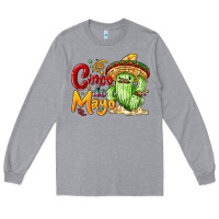 Heather Grey Cinco de mayo with cactus Long Sleeve Tee - NancyCooperArtShop
