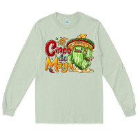 Matcha Cinco de mayo with cactus Long Sleeve Tee - NancyCooperArtShop