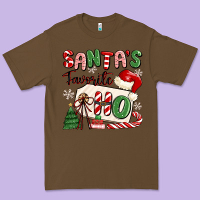 Santa's Favorite Ho Premium Tee Designed By Maliassmallbusiness