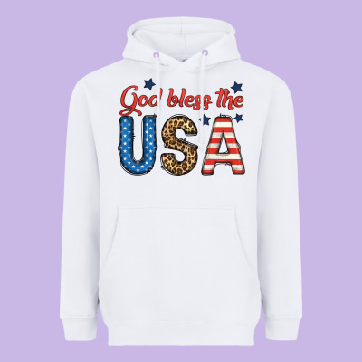 God Bless The Usa Heavyweight Hoodie Designed By Bundleandbundleshop