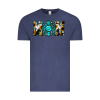 Vintage Denim Sunflower Turquoise Gemstone Cowhide Mom Vintage Tee - Bettercallsaul
