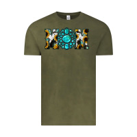 Vintage Olive Sunflower Turquoise Gemstone Cowhide Mom Vintage Tee - Bettercallsaul