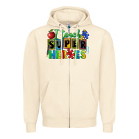 Sandshell I teach super heroes Zipper Hoodie - FaDigitalArtStudio