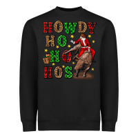 Black howdy ho ho hos christmas Heavyweight Sweatshirt - CowGirlArtShop