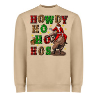 Howdy Ho Ho Hos Christmas Heavyweight Sweatshirt | Teevron