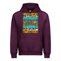 Mauve Wine Welcome fall Urban Hoodie - Artiststas