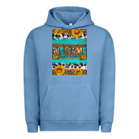 Pigment Pebble Blue Welcome fall Urban Hoodie - Artiststas