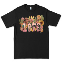 Black love horse western floral Premium Tee - NancyCooperArtShop