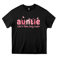 Black auntie like a mom only cooler Heavy Core Tee - MaliasSmallBusiness