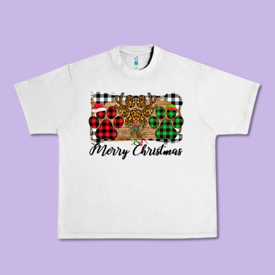 Merry Christmas Paws Urban Heavy Tee Designed By Bettercallsaul