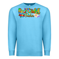 Ocean Blue daycare teacher Premium Sweatshirt - CowhideDigitalArt