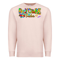 Pale Pink daycare teacher Premium Sweatshirt - CowhideDigitalArt