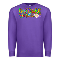 Purple daycare teacher Premium Sweatshirt - CowhideDigitalArt