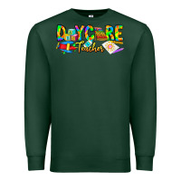 Sports Green daycare teacher Premium Sweatshirt - CowhideDigitalArt