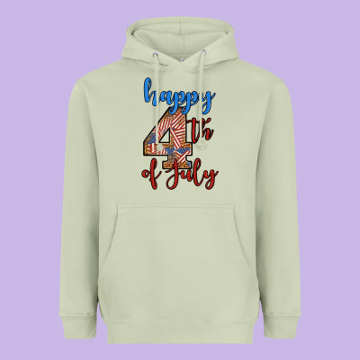 Happy 4th Of July Heavyweight Hoodie Designed By Bundleandbundleshop
