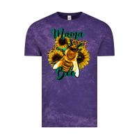 Cloud Purple Leopard Sunflower Western Mama Bee Vintage Tee - Bettercallsaul