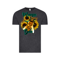 Vintage Black Leopard Sunflower Western Mama Bee Vintage Tee - Bettercallsaul