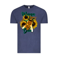 Vintage Denim Leopard Sunflower Western Mama Bee Vintage Tee - Bettercallsaul
