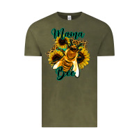 Vintage Olive Leopard Sunflower Western Mama Bee Vintage Tee - Bettercallsaul