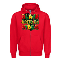 Red black history vibes Zipper Hoodie - FaDigitalArtStudio