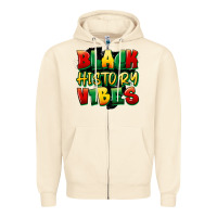 Black History Vibes Zipper Hoodie | Teevron
