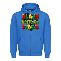 True Royal black history vibes Zipper Hoodie - FaDigitalArtStudio