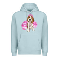 Blue Mist balerina beagle with tutu Premium Hoodie - RanaPortraitStore