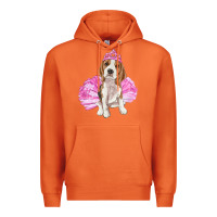 Carrot balerina beagle with tutu Premium Hoodie - RanaPortraitStore