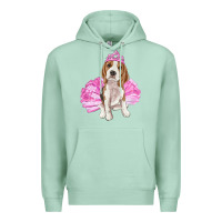 Seafoam balerina beagle with tutu Premium Hoodie - RanaPortraitStore