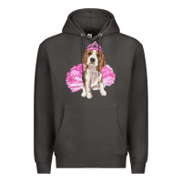 Smoke balerina beagle with tutu Premium Hoodie - RanaPortraitStore