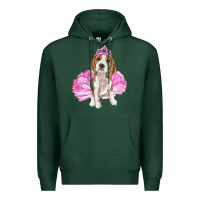 Sports Green balerina beagle with tutu Premium Hoodie - RanaPortraitStore