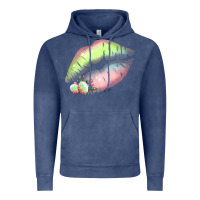 Vintage Denim Pastel Color Easter Lips Vintage Hoodie - Bettercallsaul