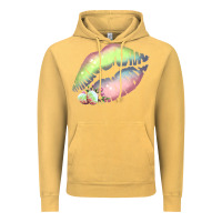 Vintage Mustard Pastel Color Easter Lips Vintage Hoodie - Bettercallsaul